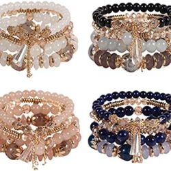 Solosoya Bohemian Boho Stackable Bracelets for Women Set, Girls Stretch Multilayer Stack Beads Colorful Beaded Charm Bracelets Girl Handmade Jewelry - Image 10