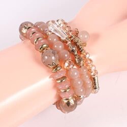 Solosoya Bohemian Boho Stackable Bracelets for Women Set, Girls Stretch Multilayer Stack Beads Colorful Beaded Charm Bracelets Girl Handmade Jewelry - Image 12