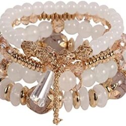 Solosoya Bohemian Boho Stackable Bracelets for Women Set, Girls Stretch Multilayer Stack Beads Colorful Beaded Charm Bracelets Girl Handmade Jewelry - Image 14