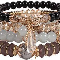 Solosoya Bohemian Boho Stackable Bracelets for Women Set, Girls Stretch Multilayer Stack Beads Colorful Beaded Charm Bracelets Girl Handmade Jewelry - Image 15