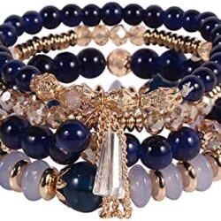 Solosoya Bohemian Boho Stackable Bracelets for Women Set, Girls Stretch Multilayer Stack Beads Colorful Beaded Charm Bracelets Girl Handmade Jewelry - Image 16