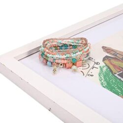 Solosoya Bohemian Boho Stackable Bracelets for Women Set, Girls Stretch Multilayer Stack Beads Colorful Beaded Charm Bracelets Girl Handmade Jewelry - Image 30