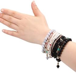 Solosoya Bohemian Boho Stackable Bracelets for Women Set, Girls Stretch Multilayer Stack Beads Colorful Beaded Charm Bracelets Girl Handmade Jewelry - Image 32