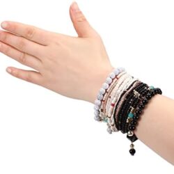 Solosoya Bohemian Boho Stackable Bracelets for Women Set, Girls Stretch Multilayer Stack Beads Colorful Beaded Charm Bracelets Girl Handmade Jewelry - Image 31
