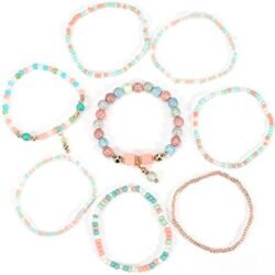 Solosoya Bohemian Boho Stackable Bracelets for Women Set, Girls Stretch Multilayer Stack Beads Colorful Beaded Charm Bracelets Girl Handmade Jewelry - Image 36