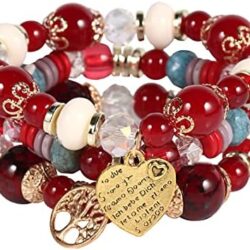 Solosoya Bohemian Boho Stackable Bracelets for Women Set, Girls Stretch Multilayer Stack Beads Colorful Beaded Charm Bracelets Girl Handmade Jewelry - Image 49