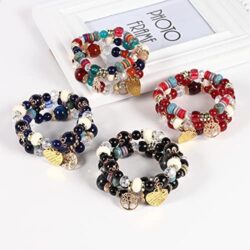 Solosoya Bohemian Boho Stackable Bracelets for Women Set, Girls Stretch Multilayer Stack Beads Colorful Beaded Charm Bracelets Girl Handmade Jewelry - Image 53