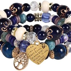 Solosoya Bohemian Boho Stackable Bracelets for Women Set, Girls Stretch Multilayer Stack Beads Colorful Beaded Charm Bracelets Girl Handmade Jewelry - Image 52