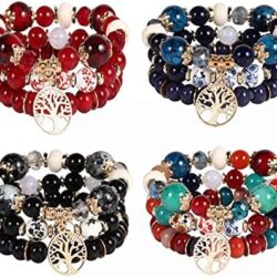Solosoya Bohemian Boho Stackable Bracelets for Women Set, Girls Stretch Multilayer Stack Beads Colorful Beaded Charm Bracelets Girl Handmade Jewelry - Image 55