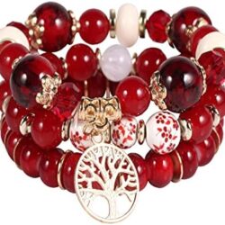 Solosoya Bohemian Boho Stackable Bracelets for Women Set, Girls Stretch Multilayer Stack Beads Colorful Beaded Charm Bracelets Girl Handmade Jewelry - Image 59