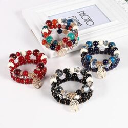 Solosoya Bohemian Boho Stackable Bracelets for Women Set, Girls Stretch Multilayer Stack Beads Colorful Beaded Charm Bracelets Girl Handmade Jewelry - Image 62