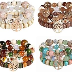 Solosoya Bohemian Boho Stackable Bracelets for Women Set, Girls Stretch Multilayer Stack Beads Colorful Beaded Charm Bracelets Girl Handmade Jewelry - Image 64