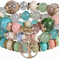 Solosoya Bohemian Boho Stackable Bracelets for Women Set, Girls Stretch Multilayer Stack Beads Colorful Beaded Charm Bracelets Girl Handmade Jewelry - Image 67