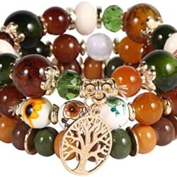 Solosoya Bohemian Boho Stackable Bracelets for Women Set, Girls Stretch Multilayer Stack Beads Colorful Beaded Charm Bracelets Girl Handmade Jewelry - Image 69