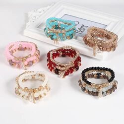 Solosoya Bohemian Boho Stackable Bracelets for Women Set, Girls Stretch Multilayer Stack Beads Colorful Beaded Charm Bracelets Girl Handmade Jewelry - Image 76