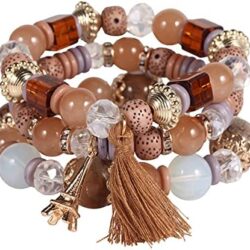 Solosoya Bohemian Boho Stackable Bracelets for Women Set, Girls Stretch Multilayer Stack Beads Colorful Beaded Charm Bracelets Girl Handmade Jewelry - Image 85