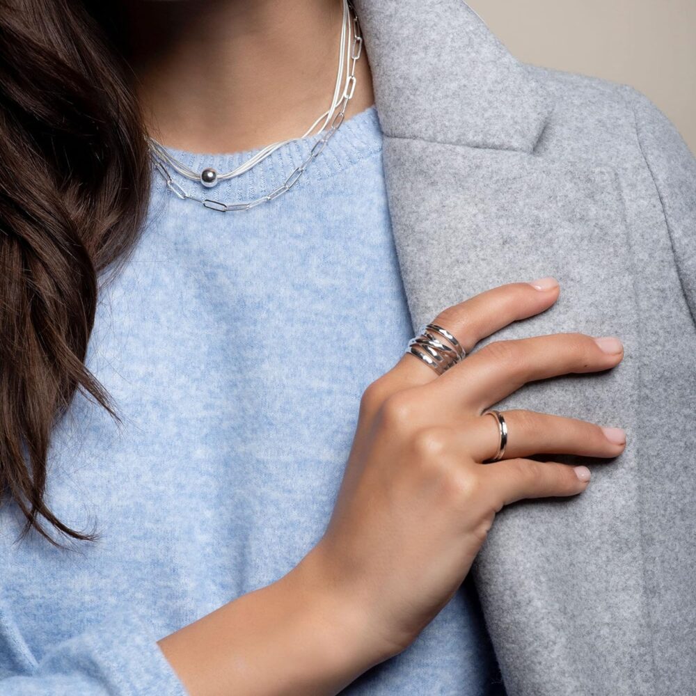 Silpada 'Wrapped Up' Overlapping Textured Band Ring in Sterling Silver - Image 5