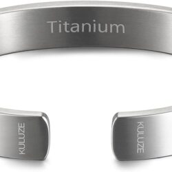 Mens Bracelet | Pure Titanium Minimalist Bracelet Designed for Men | Springy Mens Cuff Bracelet | 10MM Wide Bracelet | Gift for Him