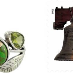NOVICA Artisan Handmade Peridot Cocktail Ring with Composite Turquoise .925 Sterling Silver Reconstituted Green India Birthstone 'Green Ivy' - Image 4