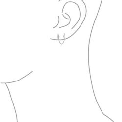 Delicate Spiritual Guardian Angel Wing Feather Stud Earrings Cartilage Ear Lobe And Bangle Cuff Bracelet For Women Teen .925 Sterling Silver - Image 10