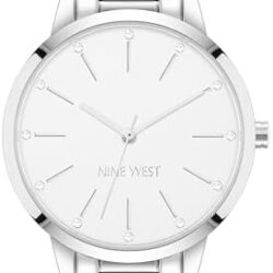 Nine West Women's Crystal Accented Bracelet Watch - Image 20