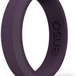 Enso Rings Bevel Thin Silicone Wedding Ring – Hypoallergenic Unisex Stackable Wedding Band – Comfortable Minimalist Band – 5.08mm Wide, 2.16mm Thick - Image 30
