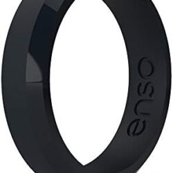 Enso Rings Bevel Thin Silicone Wedding Ring – Hypoallergenic Unisex Stackable Wedding Band – Comfortable Minimalist Band – 5.08mm Wide, 2.16mm Thick - Image 22