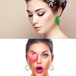 Duufin 24 Pairs Acrylic Earrings Resin Drop Dangle Earring Hoop Statement Earrings Polygonal Bohemian Fashion Jewelry Earrings for Women - Image 12