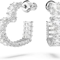 Swarovski Matrix Crystal Jewelry Collection with Heart Symbols and Rhodium Finished Metal