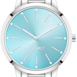 Nine West Women's Crystal Accented Bracelet Watch - Image 45