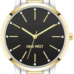Nine West Women's Crystal Accented Bracelet Watch - Image 5