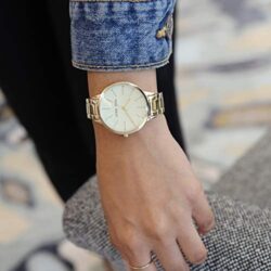 Nine West Women's Crystal Accented Bracelet Watch - Image 2