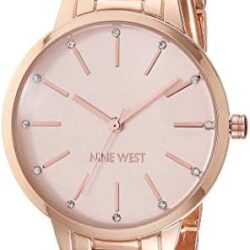 Nine West Women's Crystal Accented Bracelet Watch - Image 23