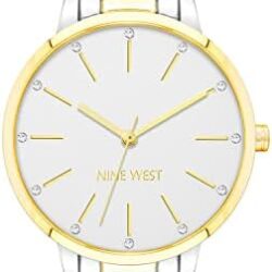 Nine West Women's Crystal Accented Bracelet Watch - Image 34