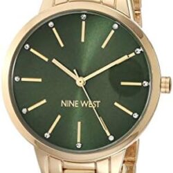 Nine West Women's Crystal Accented Bracelet Watch - Image 12