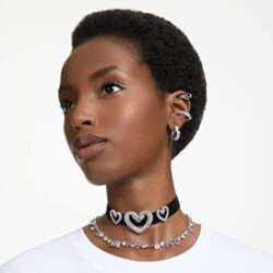 Swarovski Matrix Crystal Jewelry Collection with Heart Symbols and Rhodium Finished Metal - Image 6