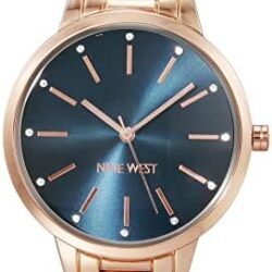 Nine West Women's Crystal Accented Bracelet Watch - Image 38