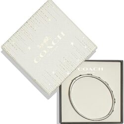 COACH Women's Signature C Logo Hinged Bangle Bracelet - Image 3