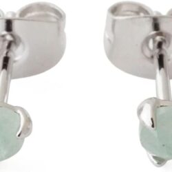 HONEYCAT Tiny Jade Orb Solitaire Studs in Gold, Rose Gold, or Silver | Minimalist, Delicate Jewelry