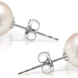 PAVOI Handpicked AAA+ 14K Gold Round White Freshwater Cultured Pearl Earrings | Pearl Earrings for Women - Image 3