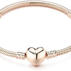 Pandora Charm Snake Pattern Bracelet 925 Sterling Silver Snake Pattern Bracelet, Gift for Women Girls