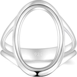 Sterling Silver Rings - Circle Of Life Silver Rings - Handmade Designer Ring Made in Israel - Karma Infinity Ring - Stylish Mediterranean Silver Rings for Women, Width 3.8mm, Size 4-12 - Image 2