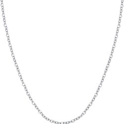 BORUO 925 Sterling Silver Cable Chain Necklace, 1mm 1.5mm Italian Chain with Lobster Claw Clasp 14-30 Inch/Silver Chain Necklace, Gold Chain Necklace For Women - Image 2