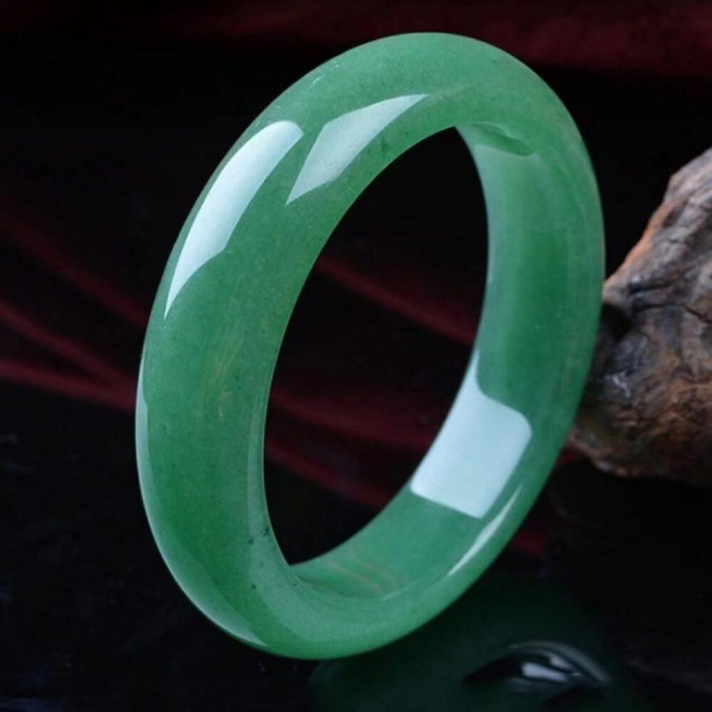 Natural jade bracelet spinach green Women Jewelry Birthday Gifts（with gift box and certificate） - Image 3