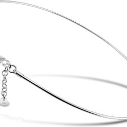 Women 925 Sterling Silver 2MM Solid Dome Collar Necklace Simple Fashion Golden 16 "18" 20 "+1.9 "Adjustable Length Choker Fine Jewelry Gifts