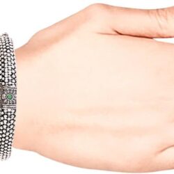 Efulgenz Indian Oxidized Jewelry for Navratri Indian Bangle Set Oxidized Bangles Traditional Bracelet Jewelry for Women - Image 4