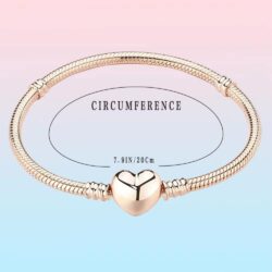 Pandora Charm Snake Pattern Bracelet 925 Sterling Silver Snake Pattern Bracelet, Gift for Women Girls - Image 3