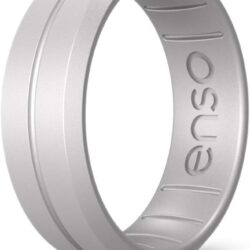 Enso Rings Classic Contour Silicone Ring – Stackable Multi Color Unisex Wedding Engagement Band – Thin Minimalist Band – 7.24mm, 1.9mm Thick