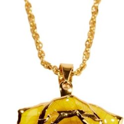 Eternal Necklace 24k Gold Dipped Forever Rose Necklace