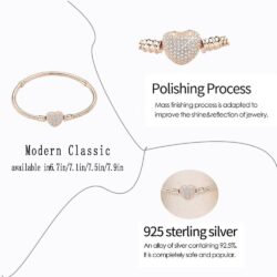 Pandora Charm Snake Pattern Bracelet 925 Sterling Silver Snake Pattern Bracelet, Gift for Women Girls - Image 2